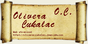 Olivera Ćukalac vizit kartica